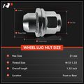 10 Pcs Front or Rear M12-1.25 Wheel Lug Nut for 2012 INFINITI G25