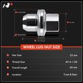 20 Pcs Front & Rear M14-1.5 Wheel Lug Nut for 2020 Land Rover Defender 110