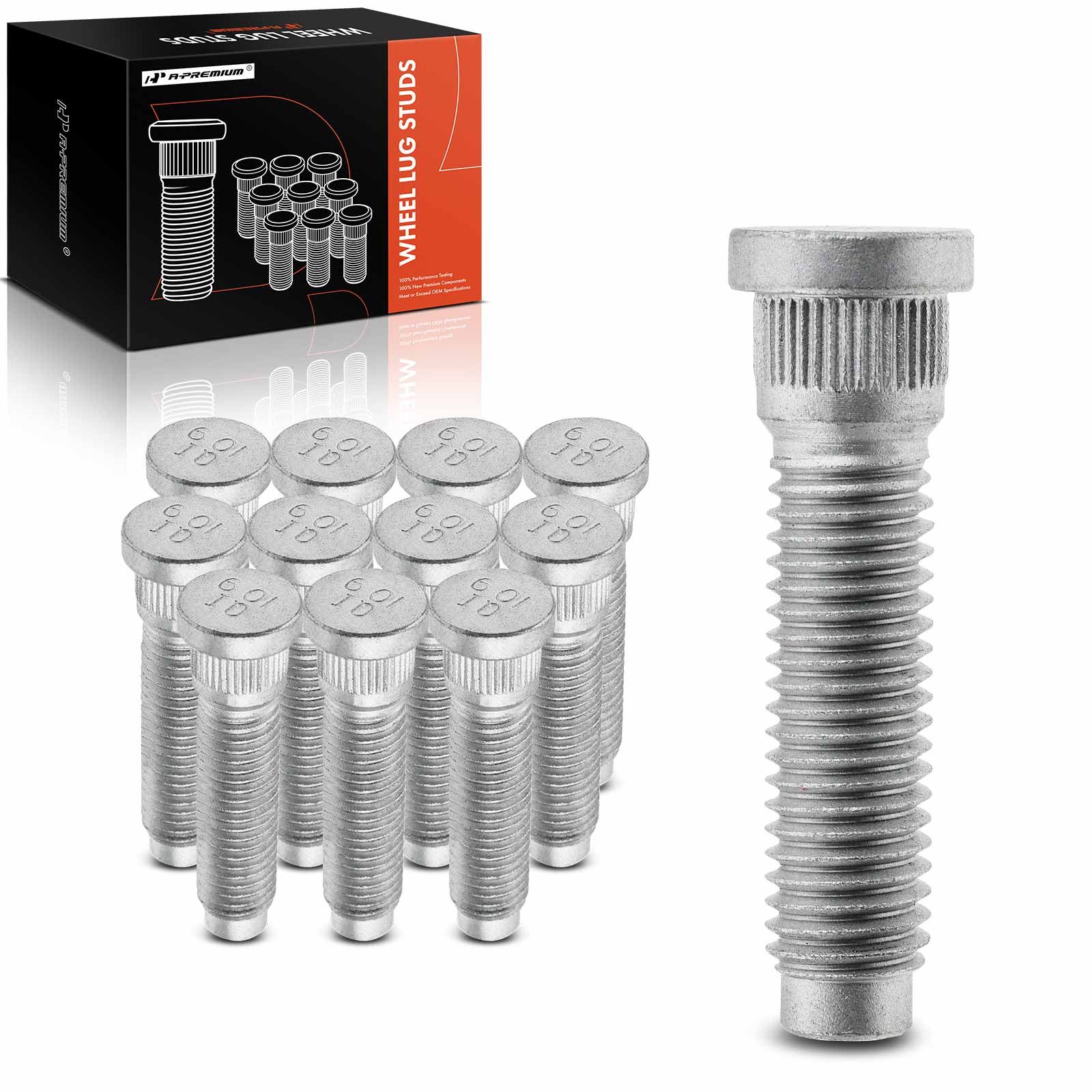 12 Pcs Front M14-2.0 Wheel Lug Stud for 2009 Ford F-250