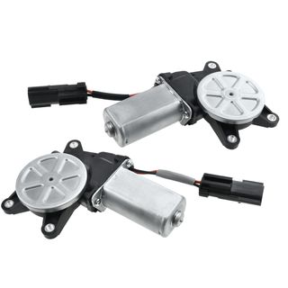 2 Pcs Rear Window Motor for Chevrolet Silverado 1500 2500 3500 HD GMC Sierra