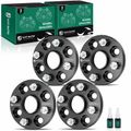 4 Pcs 0.59 inches Black 4x3.93 to 4x3.93 inches Wheel Spacers M12x1.5 54.1mm for 2004 Scion xA