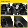 2 Pcs 1.25 inches Black 4x3.93 to 4x3.93 inches Wheel Spacers M12x1.5 54.1mm for 1999 Kia Sephia