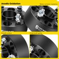 2 Pcs 2 inches Black 4x3.93 to 4x3.93 inches Wheel Spacers M12x1.5 56.1mm for 1991 Acura Integra