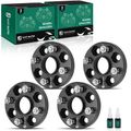 4 Pcs 0.79 inches Black 4x3.93 to 4x3.93 inches Wheel Spacers M12x1.5 56.1mm for 2020 Honda Fit