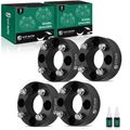 4 Pcs 2 inches Black 4x4.33 to 4x4.33 inches Wheel Spacers M10x1.25 74mm for 1992 Honda FourTrax 300