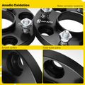 2 Pcs 0.59 inches Black 4x4.5 to 4x4.5 inches Wheel Spacers M12x1.25 66.1mm for Nissan Versa Infiniti