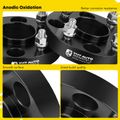 4 Pcs 1 inch Black 4x4.5 to 4x4.5 inches Wheel Spacers M12x1.25 66.1mm for 1986 Nissan 200SX