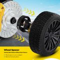 2 Pcs 1.5 inches Black 4x4.5 to 4x4.5 inches Wheel Spacers M12x1.25 66.1mm for 1988 Nissan Stanza