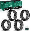 4 Pcs 2 inches Black 4x6.14 to 4x6.14 inches Wheel Spacers 0.375 Inches x 24 131mm for Polaris Kawasaki