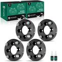 4 Pcs 1 inches Black 4x3.94 to 4x5.39 inches Wheel Adapters 0.375 Inches x 24 74mm for Honda Arctic Cat