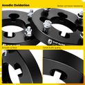 4 Pcs 1 inches Black 4x3.94 to 4x5.39 inches Wheel Adapters 0.375 Inches x 24 74mm for Honda Arctic Cat