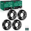 4 Pcs 1 inches Black 4x4.3 to 4x4 inches Wheel Adapters M10x1.25 64.1mm for 2012 Can-Am DS250