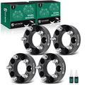 4 Pcs 1.5 inches Black 5x4.5 to 5x4.5 inches Wheel Spacers M14x1.5 82.5mm for Chrysler Dodge