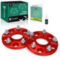 2 Pcs 0.59 inch Red 5x4.5 to 5x4.5 inches Wheel Spacers M12x1.25 66.1mm for 2012 INFINITI M37