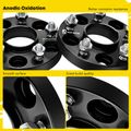 2 Pcs 0.79 inches Black 5x4.5 to 5x4.5 inches Wheel Spacers M12x1.5 64.1mm for 2007-2020 Acura RDX