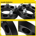 2 Pcs 1 inches Black 5x4.5 to 5x4.5 inches Wheel Spacers M12x1.5 71.6mm for Chrysler Prowler Dodge