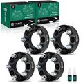 4 Pcs 1.25 inches Black 5x4.5 to 5x4.5 inches Wheel Spacers M12x1.5 82.5mm for 1991-2001 Chevrolet Lumina