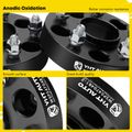 2 Pcs 1.25 inches Black 5x4.75 to 5x4.75 inches Wheel Spacers M12x1.5 66.9mm for 2017 Cadillac ATS