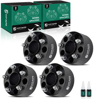 4 Pcs 3 inches Black 5x4.75 to 5x4.75 inches Wheel Spacers M12x1.5 70.5mm for Buick Cadillac GMC