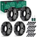 4 Pcs 1 inch Black 5x4.72 to 5x4.72 inches Wheel Spacers M12x1.5 72.56mm for 2007 BMW 525xi