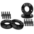 4 Pcs 0.79 inches Black 5x4.72 to 5x4.72 inches Wheel Spacers M12x1.5 74.1mm for 2002 BMW M5