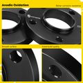 4 Pcs 0.79 inches Black 5x4.72 to 5x4.72 inches Wheel Spacers M12x1.5 74.1mm for 2002 BMW M5