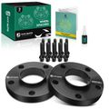 2 Pcs 0.79 inch Black 5x4.72 to 5x4.72 inches Wheel Spacers M12x1.5 72.56mm for 2006 BMW 330xi