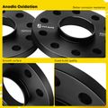 4 Pcs 0.59 inches Black 5x5.12 to 5x5.12 inches Wheel Spacers M14x1.5 71.6mm for 2013 Porsche 911