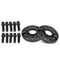 2 Pcs 0.39 inch Black 5x4.41 to 5x3.94 inches Wheel Adapters M14x1.5 57.1mm for 1990 Volkswagen Corrado