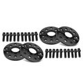 4 Pcs 0.39 inch Black 5x4.41 to 5x3.94 inches Wheel Adapters M14x1.5 57.1mm for 2013 Volkswagen CC