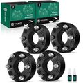 4 Pcs 2 inches Black 5x5 to 6x5.5 inches Wheel Adapters M14x1.5 78.1mm for 2013 Dodge Durango