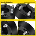 4 Pcs 2 inches Black 5x5 to 6x5.5 inches Wheel Adapters M14x1.5 78.1mm for 2013 Dodge Durango