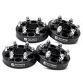 4 Pcs 1.25 inches Black 6x4.72 to 6x4.72 inches Wheel Spacers M14x1.5 66.9mm for 2015-2022 GMC Canyon