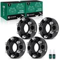 4 Pcs 1.5 inches Black 6x5 to 6x5 inches Wheel Spacers M12x1.5 78.1mm for 2002 GMC Envoy