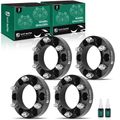 4 Pcs 1.25 inches Black 6x5.5 to 6x5.5 inches Wheel Spacers M12x1.5 106mm for 2005 Toyota Tacoma