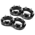 4 Pcs 1.25 inches Black 6x5.5 to 6x5.5 inches Wheel Spacers M12x1.5 106mm for 2005 Toyota Tacoma