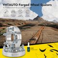 4 Pcs 1.25 inches Silver 6x5.5 to 6x5.5 inches Wheel Spacers M12x1.5 106mm for 2014 Toyota FJ Cruiser