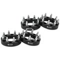 4 Pcs 1.5 inches Black 8x6.5 to 8x6.5 inches Wheel Spacers 0.5625 inch 126.15mm for 1980 Chevrolet C30