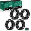 4 Pcs 2 inches Black 8x6.5 to 8x6.5 inches Wheel Spacers 0.5625 Inches 130mm for 2000 Dodge Ram 2500