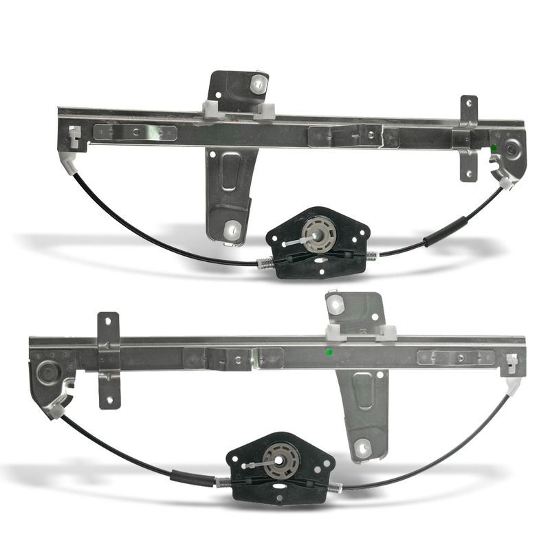 2 Pcs Front Power Window Regulator without Motor for 2001 Jeep Grand Cherokee