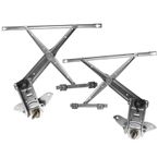 2 Pcs Front Manual Window Regulator for Dodge Ram 1500 2500 3500 94-02