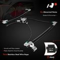 2 Pcs Front Power Window Regulator with Motor for 2007 Dodge Caravan