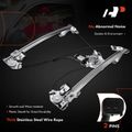 2 Pcs Rear Power Window Regulator with Motor for 2005 Ford Lobo