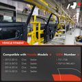 Rear Passenger Power Window Motor & Regulator Assembly for Honda Civic 2012-2015