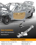 Rear Passenger Power Window Motor & Regulator Assembly for Acura TL 04-08