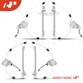 4 Pcs Front & Rear Power Window Regulator with Motor for 2005 Jeep Liberty