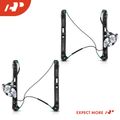 2 Pcs Front Power Window Regulator without Motor for 2004 BMW 330xi