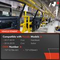 Rear Passenger Power Window Motor & Regulator Assembly for Honda Civic 16-19