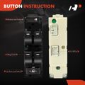 Front Driver Power Window Switch for 2004 GMC Canyon