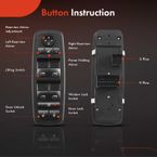 Front Driver Power Window Switch for Dodge Grand Caravan Chrysler Town & Country